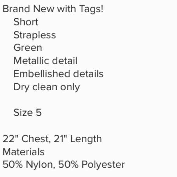 NWT Jessica McClintock - Strapless Formal Dress - 5 - Picture 3 of 3